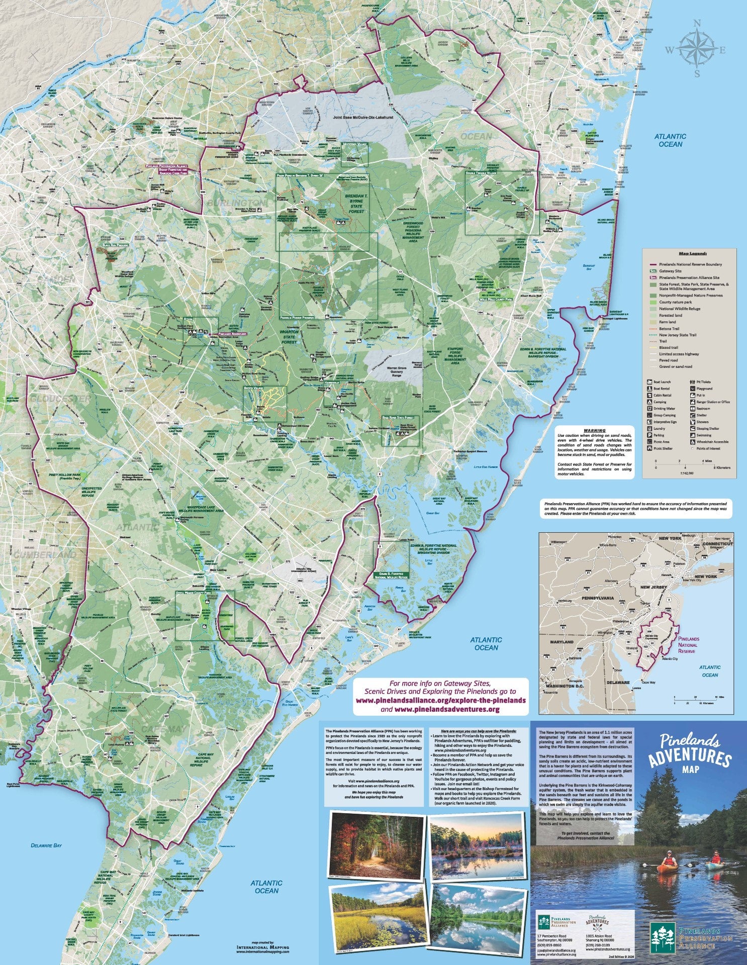Pinelands Adventures Map | Pinelands Preservation Alliance